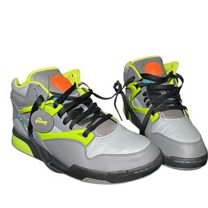 Reebox Pump HexaLite Omni Lite Sneakers Gray, Black, Neon Green Size 12 Shoes